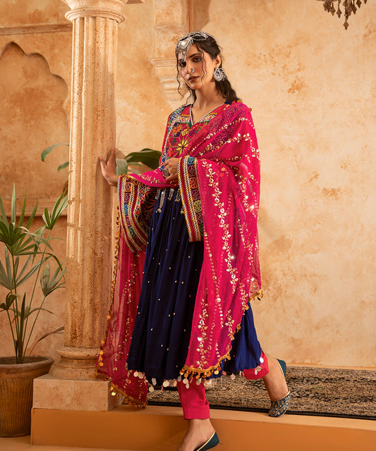 Laal Metton Handmade Heritage Dress