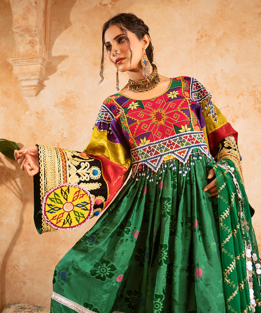 Guli Bakhmal Charma Heritage Dress