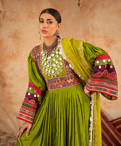 Laal Metton Gongari Heritage Dress
